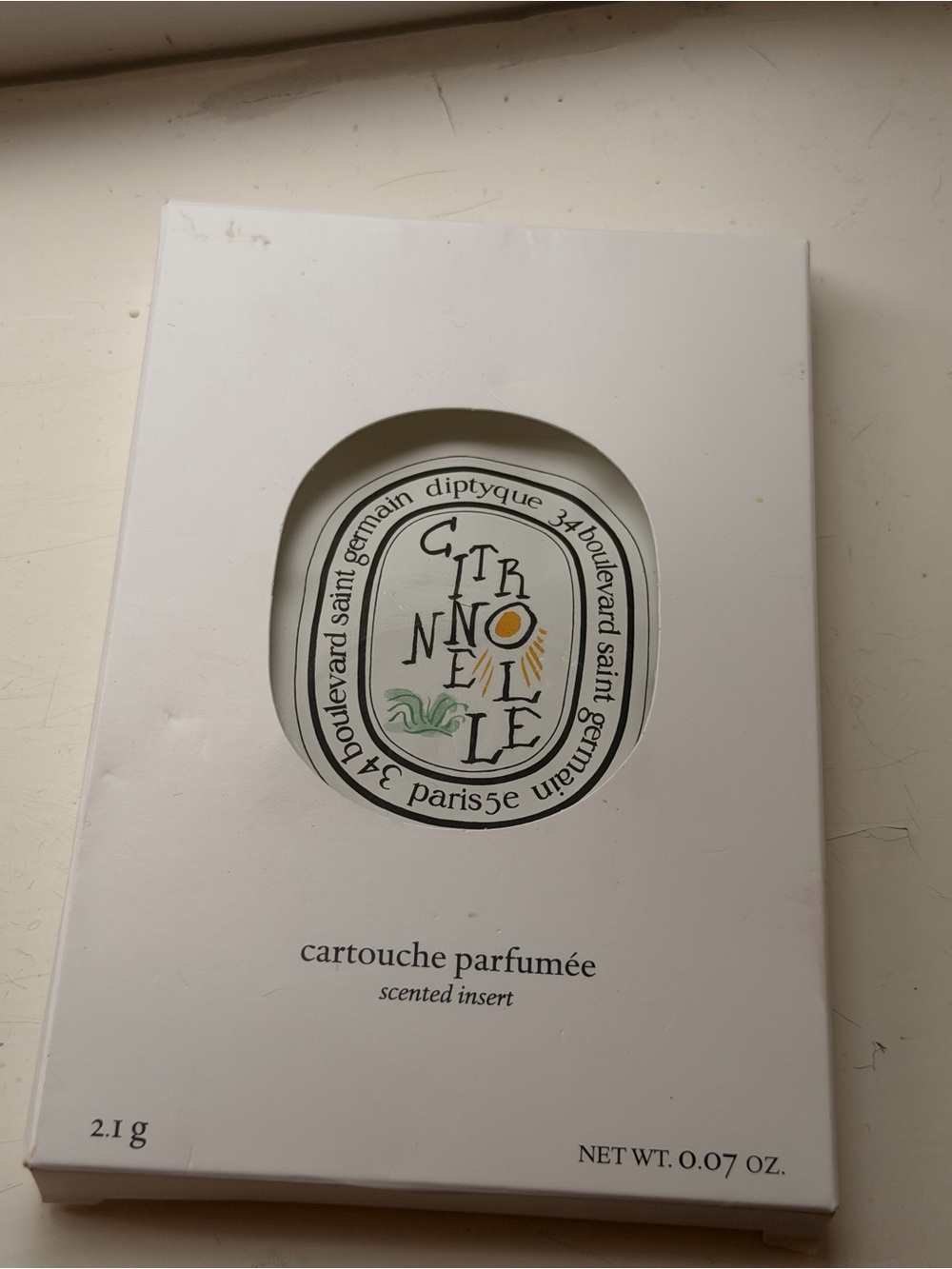 diptyque limited edition defuser Citronelle Insert  Parfumée NWT